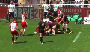 TOP 14 - Essai de Romain LONCA (BOPB) - Biarritz Olympique - Union Bordeaux-Bègles - J01 - Saison 2021:2022