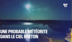 Une probable météorite traverse le ciel breton