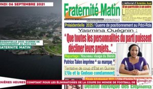 Le titrologue du Lundi 06 Septembre 2021/Coup d'état militaire en Guinée: Condé emporté par le 3e mandat?