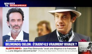 Anthony Delon sur la relation entre son père et Jean-Paul Belmondo: "Il y a toujours une rivalité entre deux alter ego, (...) mais en même temps énormément de respect"