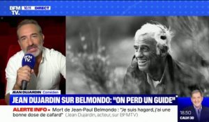 Jean Dujardin revient sur la surprise que lui a faite Jean-Paul Belmondo pour son anniversaire