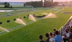 L'arrosage automatique se déclenche pendant une course