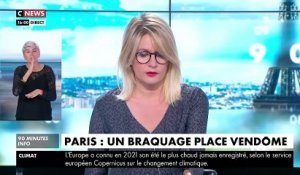Un braquage s’est déroulé ce midi dans une bijouterie place Vendôme à Paris - Deux suspects ont été interpellés, annonce la préfecture de police