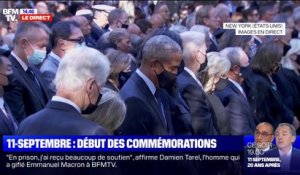 Les images de la première minute de silence à New York en hommage aux victimes du 11-Septembre