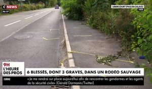 Libercourt : Un rodéo sauvage fait 6 blessés dont trois graves lorsque le conducteur d'une des voitures a perdu le contrôle de son véhicule percutant plusieurs piétons