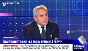 Xavier Bertrand: "Je n'imagine pas aller à l'élection présidentielle sans le soutien de ma famille politique"