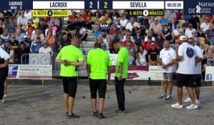 Cadrage LACROIX vs SEVILLA : National à pétanque de Chalon-sur-Saône 2021