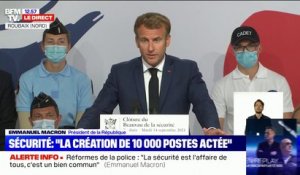 Emmanuel Macron: "La lourdeur des procédures est l'ennemi commun de nos forces de sécurité et nos magistrats"