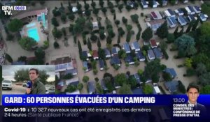 Gard: 60 personnes ont été évacuées d'un camping à cause des inondations