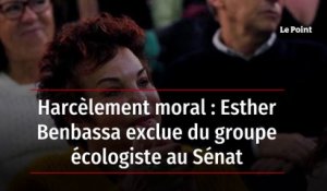 Harcèlement moral : Esther Benbassa exclue du groupe écologiste au Sénat