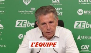 Puel : «Un mauvais départ à corriger» - Foot - L1 - Saint-Etienne