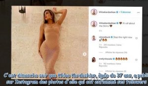 Khloe Kardashian - la star montre ses sous-vêtements