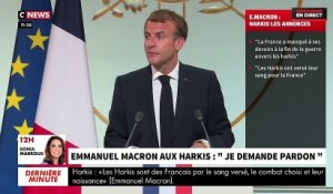 URGENT - Le discours d'Emmanuel Macron interrompu en direct par des Harkis en colère et en larmes - Regardez
