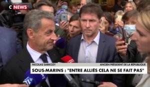 Nicolas Sarkozy sur la crise des sous-marins : «Le président Macron a eu raison de réagir fermement. (...) C'est inadmissible»