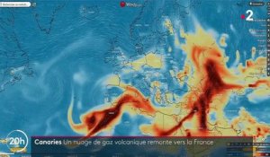 Volcan aux Canaries : un nuage de gaz irritant remonte vers la France
