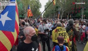 Barcelone : les indépendantistes manifestent en soutien à Carles Puigdemont