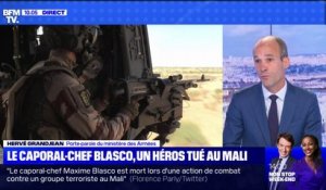 Hervé Grandjean, porte-parole du ministère des Armées raconte  l'attaque qui a mené à la mort du caporal-chef Blasco
