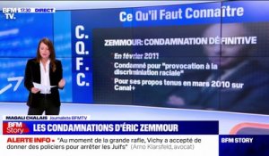 Combien de fois Éric Zemmour a-t-il été condamné par la justice ?