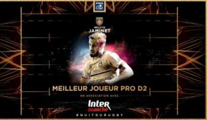 Le doublé pour Melvyn Jaminet, élu Meilleur Joueur de Pro D2 - Nuit du Rugby