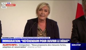 Avec le référendum qu'envisage Marine Le Pen, "