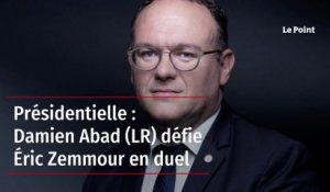 Présidentielle : Damien Abad (LR) défie Éric Zemmour en duel
