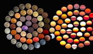 Pendant 10 ans, cette photographe a immortalisé 48 couleurs différentes de la Lune