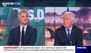 Michel Barnier: Éric Zemmour a "une vision pessimiste, comme si la France était foutue"