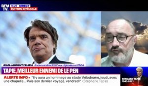 Jean-Laurent Felizia, ancien candidat écologiste aux régionales en PACA, raconte comment Bernard Tapie a insisté pour qu'il se retire et face barrage contre le RN