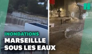 Météo: Les images des inondations à Marseille