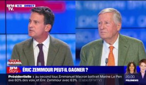 Progression d'Éric Zemmour: pour Manuel Valls, "il y a une responsabilité du bloc républicain"