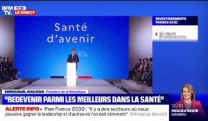 Santé: Emmanuel Macron confirme un plan de "7,5 milliards d'euros" et donne l'objectif "d'au moins 20 biomédicaments" créés en France d'ici à 2030