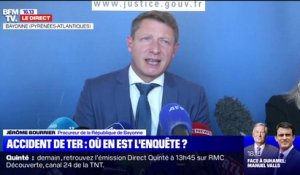 Accident de TER: Jérôme Bourrier, procureur de la République de Bayonne déclare que "la priorité absolue" est "l'identification des victimes"