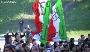 Covid-19 : En Italie, moins de manifestants contre le "Green Pass"