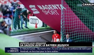 Canal + -  L'interview de Lucas Hernandez  Bayern Munich  Équipe de France