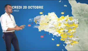 Bulletin météo pour le mercredi 20 octobre 2021