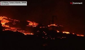 L'éruption du volcan de La Palma toujours aussi forte, un mois après