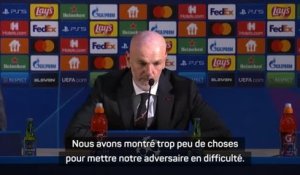 Groupe B - Pioli : "Nous n'avons pas été à notre niveau habituel"