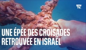 Une épée de l'époque des Croisades retrouvée par un plongeur au large d'Israël