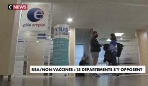 RSA / non-vaccinés : 15 départements s'y opposent