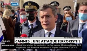 Cannes : Regardez les images de l'attaque qui s'est produite ce matin devant un commissariat par un ressortissant algérien qui aurait mentionné "le prophète" pour justifier son geste