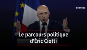 Le parcours politique d'Éric Ciotti