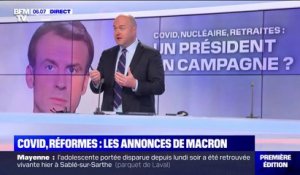 2022: Emmanuel Macron a-t-il profité de son allocution pour sa campagne ?