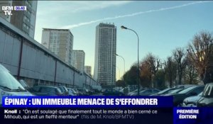 Un immeuble menace de s'effondrer à Épinay-sur-Seine