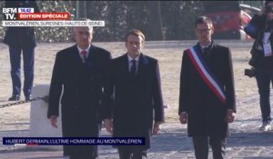 11-Novembre : Emmanuel Macron arrive au Mont-Valérien (Hauts-de-Seine)