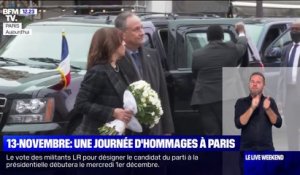 Commémorations du 13-Novembre: Kamala Harris dépose des fleurs devant le bar Le Carillon à Paris en hommage aux victimes
