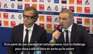 XV de France - Ibanez : "Que les joueurs aillent puiser loin dans leurs ressources"