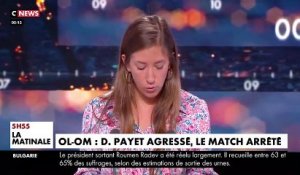 Football OL/OM : Les images de l'agression du milieu de terrain Dimitri Payet touché à la tête en plein match par un projectile