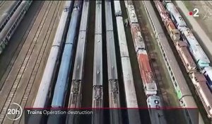 Transports : comment la SNCF démantèle et recycle ses anciens trains