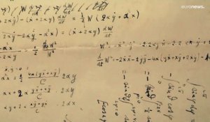 Un manuscrit du célèbre physicien Albert Einstein vendu aux enchères pour la somme record de 11,6 millions d'euros - VIDEO