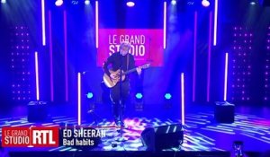 Ed Sheeran interprète "Bad Habits" dans "Le Grand Studio RTL"